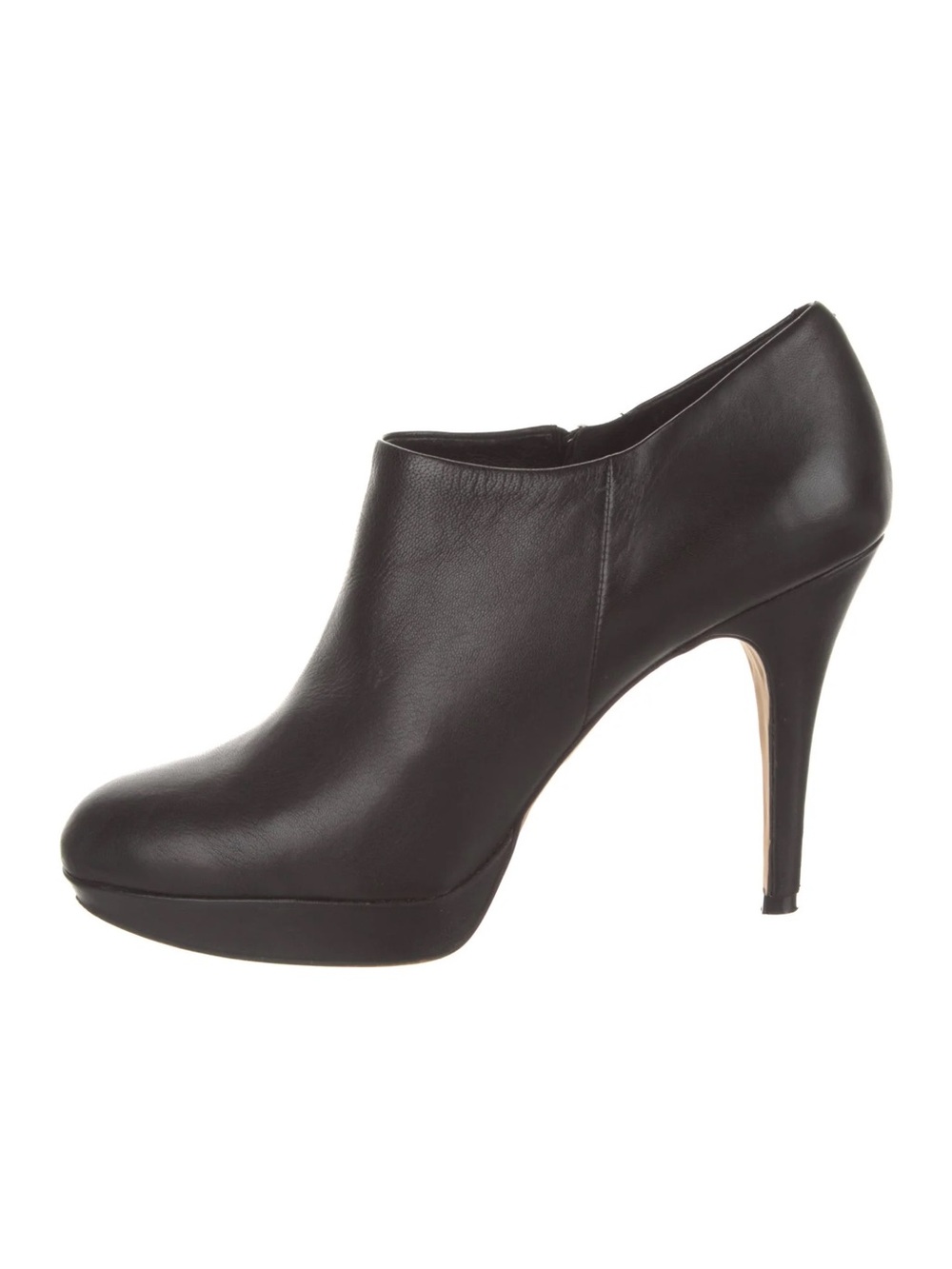 Vince Camuto Black Leather Stiletto Ankle Booties